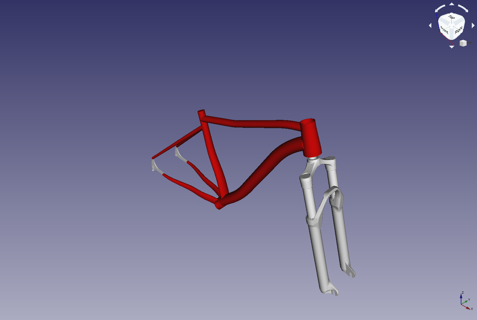 3D-model of a traveller bike